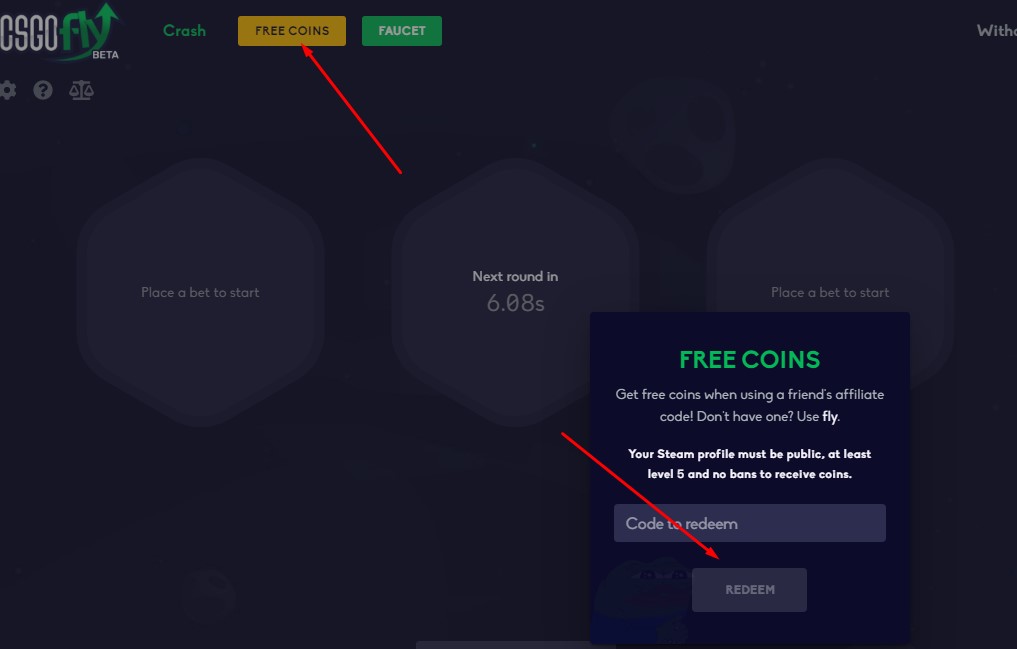 Free coins